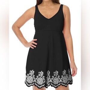 Jessica London Black and White Swim Dress size 18